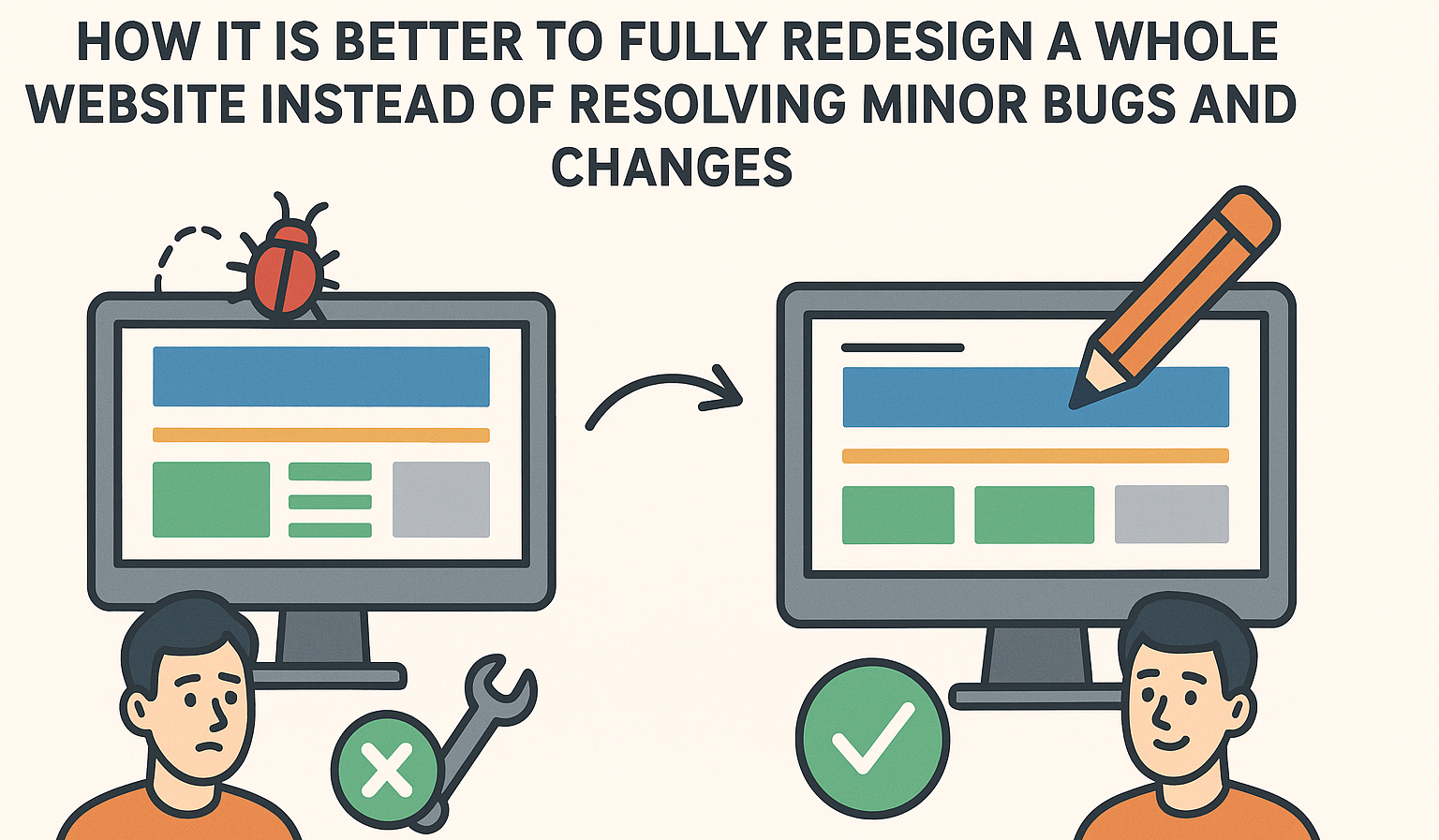 How It Is Better to Fully Redesign a Whole Website Instead of Resolving Minor Bugs and Changes